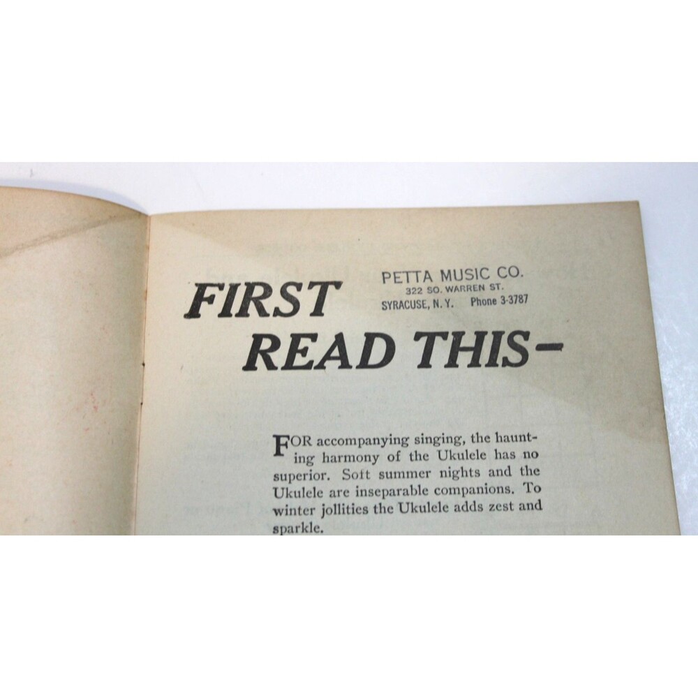 Illustrated 5 Minute Ukulele Course 1927 Vintage Instruction Music Method Guide - Picture 5 of 8
